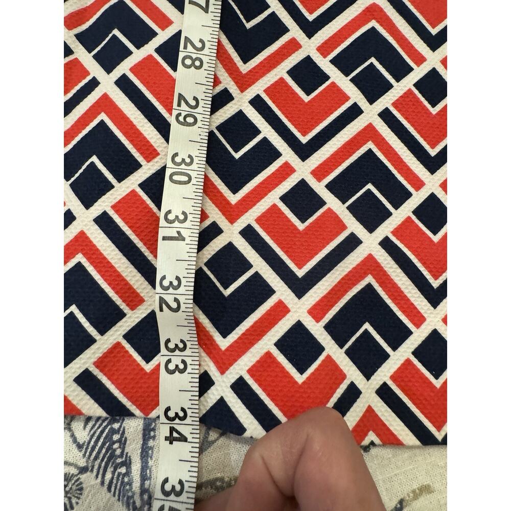 Gap Designed & Crafted Sleeveless Fully Lined Dress Pink And Blue Geometric Sz 2 - Picture 12 of 12